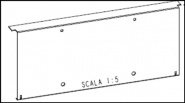 Bordi laterali di contenimento, specifici per ripiani con frontali ribaltabili