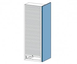 End panels for roller shutter doors